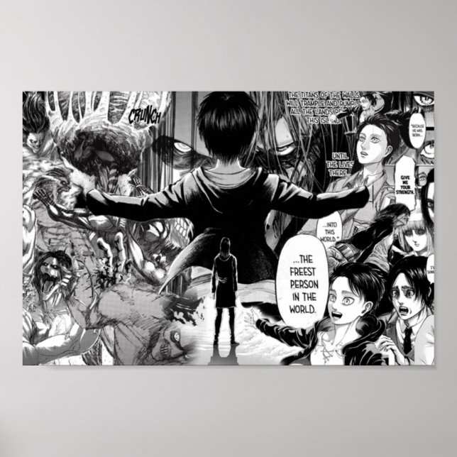 Póster Colección de manga Eren Jaeger (Frente)
