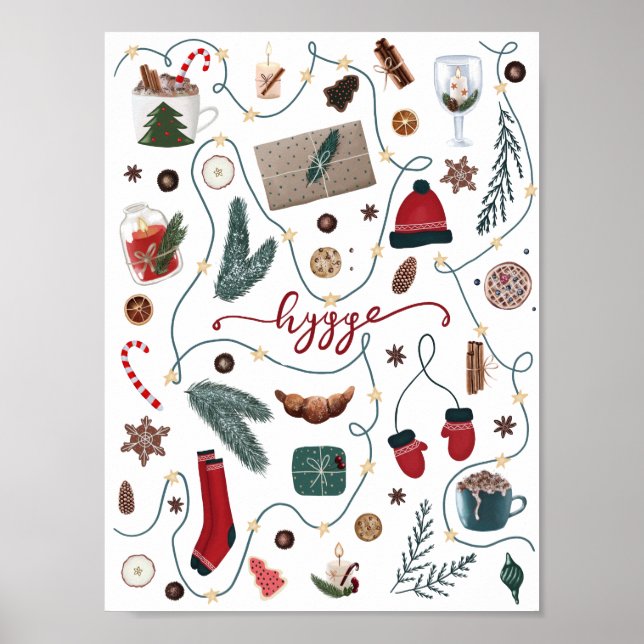 Póster Colección de Navidades de hidrógeno (Frente)
