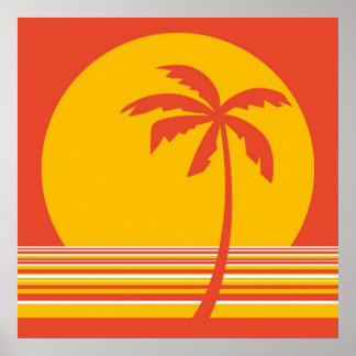 Póster colección de palma