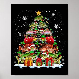 Póster Colección De Pescados De Grouper De Squad Santa Sa