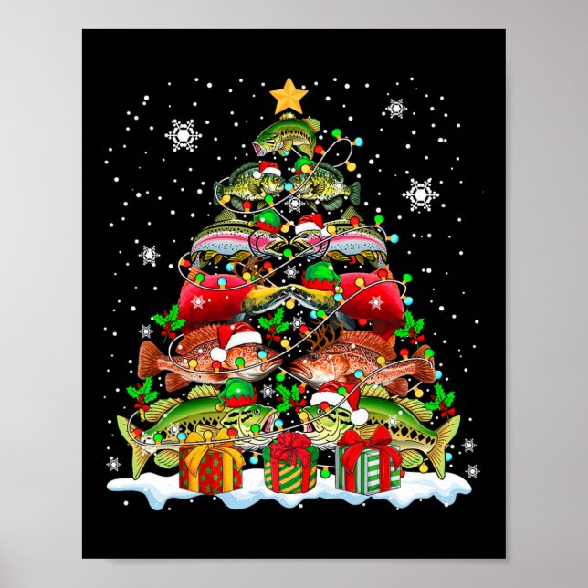 Póster Colección De Pescados De Grouper De Squad Santa Sa (Frente)