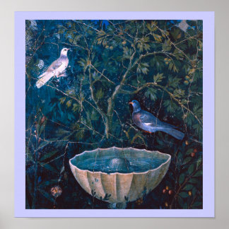 PÓSTER COLECCIÓN DE POMPEII / DOVES EN EL JARDÍN