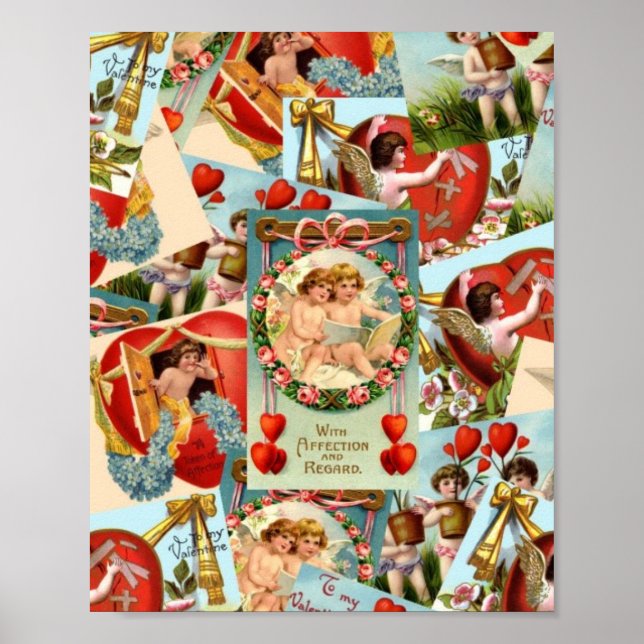 Póster Colección de San Valentín de época (Frente)