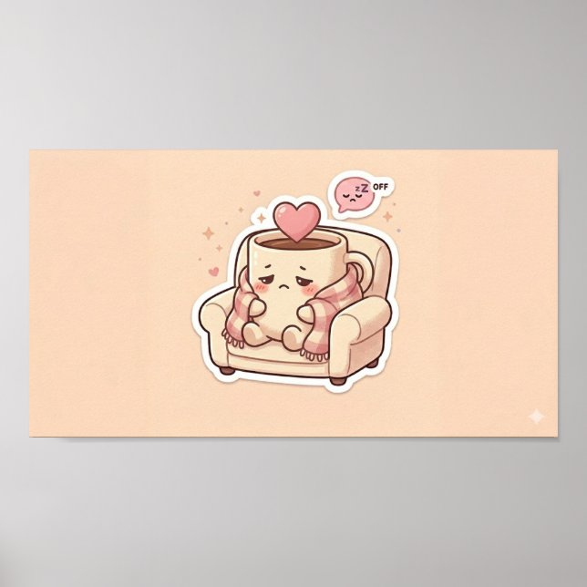 Póster Colección de Stickers de Tendencia | Digitales Div (Frente)
