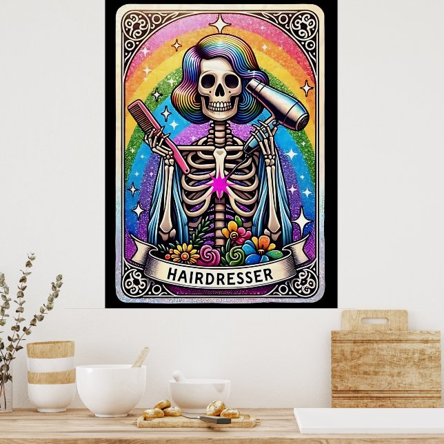 Póster Colección de tarjetas Tarot de Hairdresser (Cocina)