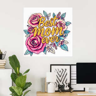 Póster Colección Floral Modern de Regalo de Lujo