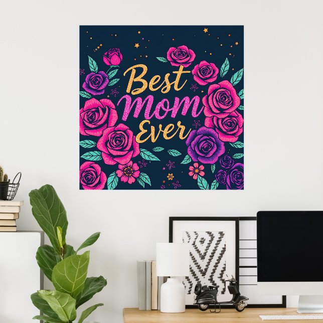 Póster Colección Floral Popular de Regalo de Lujo (Oficina en casa)