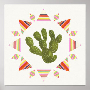 Póster Colección Llamarama  Cactus Circle