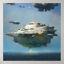 Póster Colección Sci-fi: tributo a John Berkey