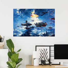 Póster Colección Sci-fi: tributo a John Berkey