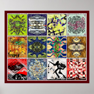 Póster Colección tardía de propiedades del lago Geranium