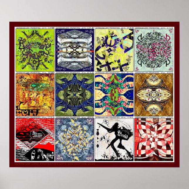 Póster Colección tardía de propiedades del lago Geranium  (Frente)