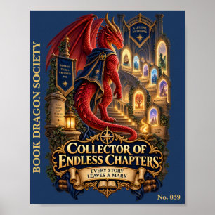Póster Coleccionista de la Sociedad del Libro del Dragón 