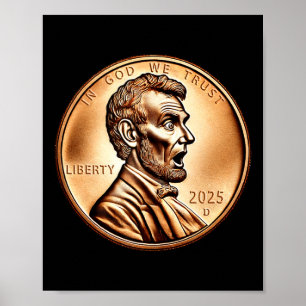 Póster Coleccionista de monedas de penique del presidente