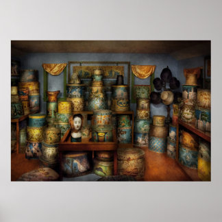 Póster Coleccionista - Sombreros - La sala de sombreros
