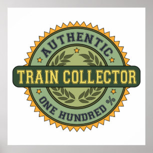 Póster Colector auténtico del tren