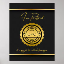 Colector de flamengo certificado retirado negro y