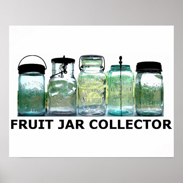 Póster Colector de jarras de frutas Antigüedades Mason Ja (Frente)
