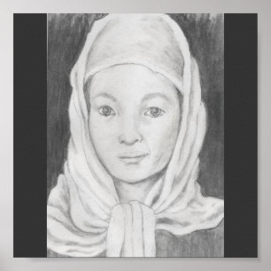 Póster Colegiala afgana