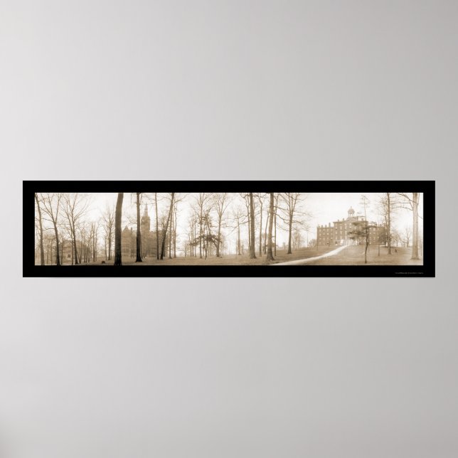 Póster Colegio Wittenberg OH Foto 1910 (Frente)