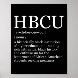 Póster Colegios y Universidades Hbcu Mes de la Historia N