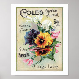 Póster Coles Garden anual 1897