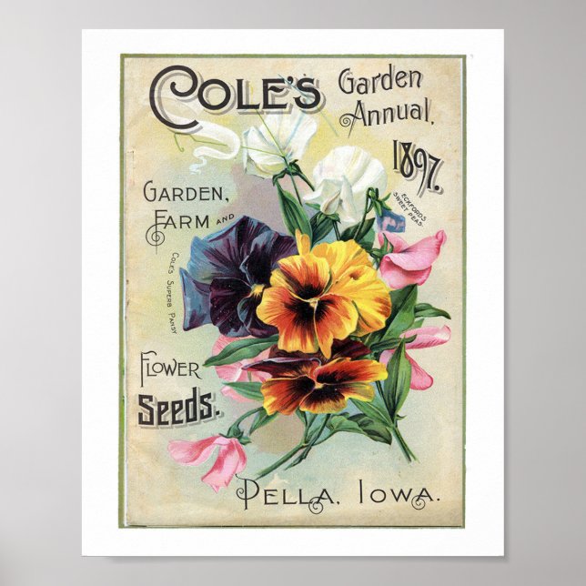 Póster Coles Garden anual 1897 (Frente)