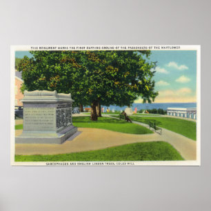 Póster Coles Hill View of Mayflower Buriment
