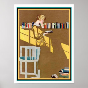 Póster Coles Phillips Art Deco " Fade Away Chica " 12 x 1
