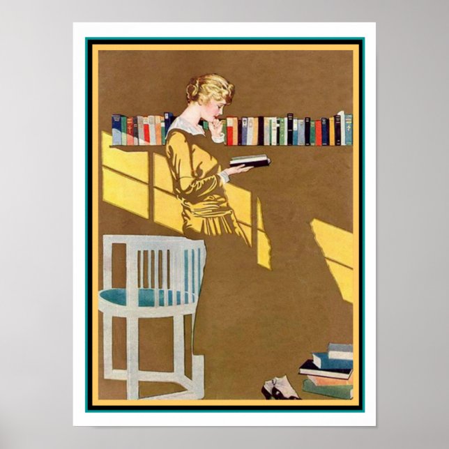 Póster Coles Phillips Art Deco " Fade Away Chica " 12 x 1 (Frente)