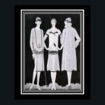 Póster Coles Phillips Art Deco Moda Imprimir 16x20<br><div class="desc">Uno de muchos,  Coles Phillips Art Deco. Anuncios en blanco y negro durante los años 20</div>