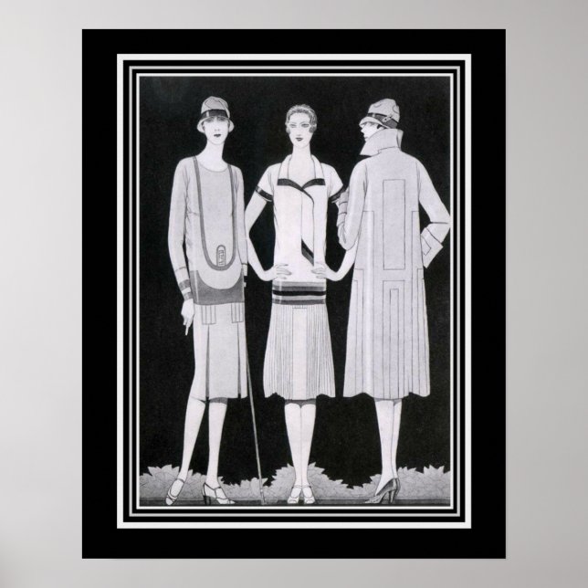 Póster Coles Phillips Art Deco Moda Imprimir 16x20 (Frente)