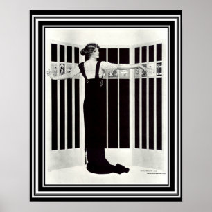 Póster Coles Phillips Art Deco "Pantalla de imagen" 16 x