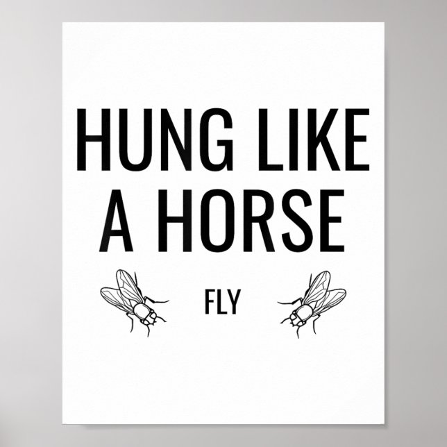 Póster Colgado Como Una Mosca De Caballo - Mosca De Cabal (Frente)