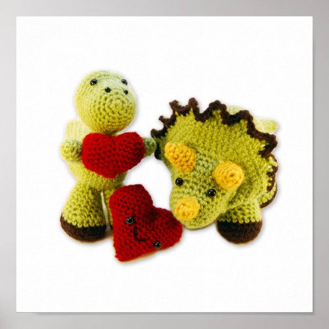 Póster Colgando el muro de los dinosaurios (Frente)