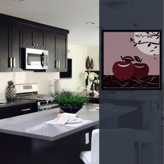 Póster Colgando la pared de cocina de Apple roja (Subido por el creador)