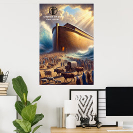 Póster colgante del Arca de Noé