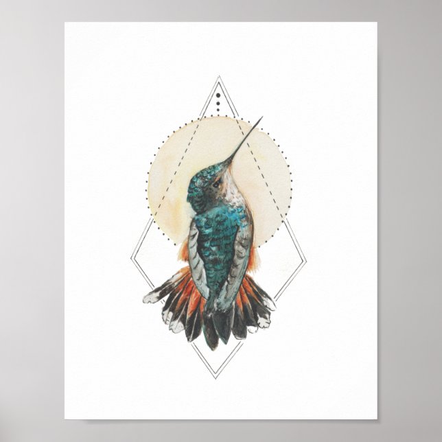 Póster Colibrí (Frente)