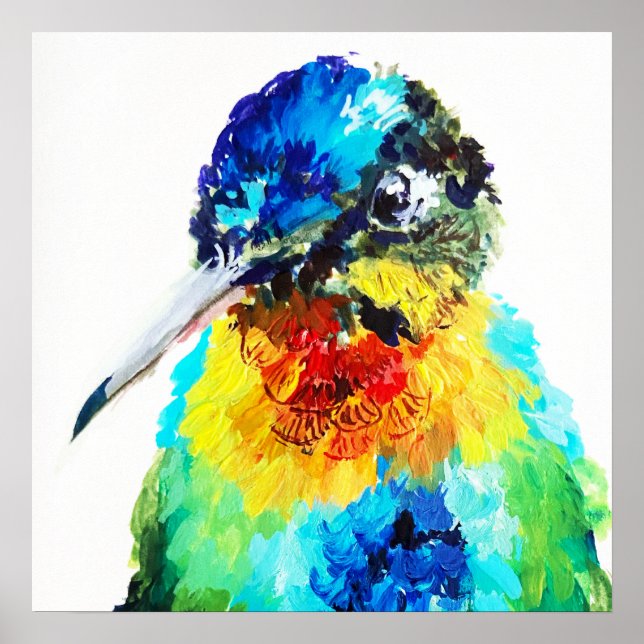 Póster Colibrí Arcoíris (Frente)