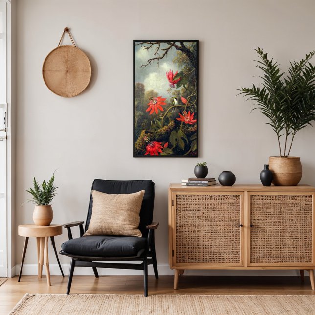 Póster Colibrí y flores de pasión (Subido por el creador)