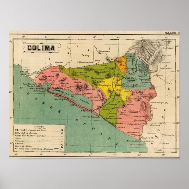 Póster Colima, Mexico 2 (Frente)