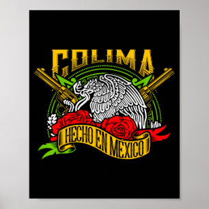 Póster Colima México Recuerdo Mes de la Herencia Hispana