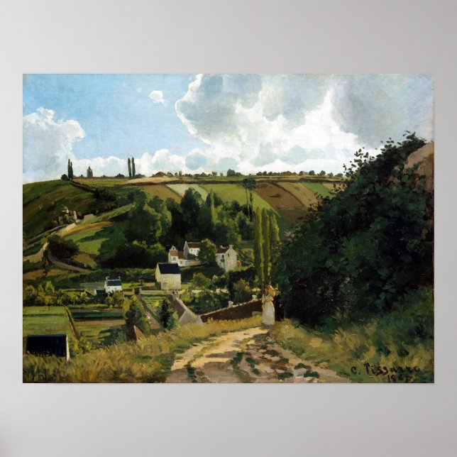Póster Colina Camille Pissarro Jalais, Pontoise (Frente)