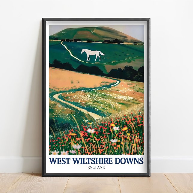 Póster Colina de West Wiltshire - Caballo Blanco de Westb (Subido por el creador)
