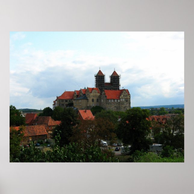 Póster Colina del castillo de Quedlinburg (Frente)