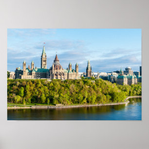 Póster Colina del Parlamento en Ottawa