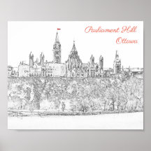 Colina del Parlamento en Ottawa - Ontario, Canadá