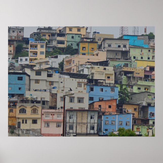 Póster Colina Santa Ana - Guayaquil Ecuador (Frente)