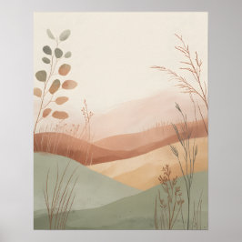 Póster Colinas Boho