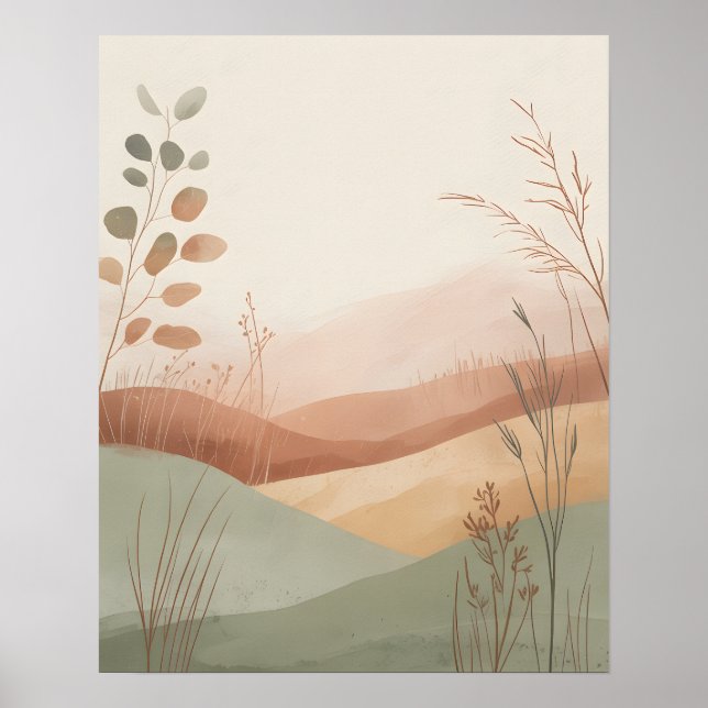 Póster Colinas Boho (Frente)